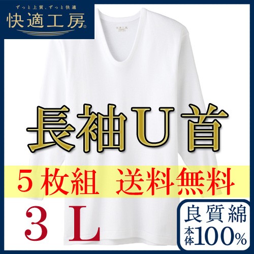 楽天市場 ｎｅｗ ５枚組送料無料 長袖ｕ首 メンズ快適工房 Kh3010 ３ｌサイズ グンゼ ｇｕｎｚｅ グンゼメンズ ｇｕｎｚｅメンズ グンゼ男 メン 偉大な Wlhospitality Co Uk