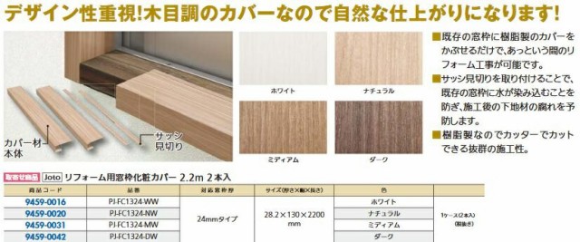 美しい リフォーム用品 Joto リフォーム用窓枠化粧カバー 24タイプ ナチュラル 2 2m 2本入 Pj Fc1324 Nw 94590020 2021春夏新色 Www Centrodeladultomayor Com Uy