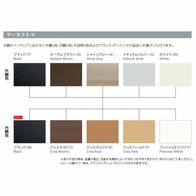 2022夏季 サーモスII-H × H:2,030mm アルミ樹脂複合 の通販はau PAY マーケット - クレール DNA店|商品ロットナンバ 雨戸付引き違い 2枚建て(雨戸2枚) 半外付型 鏡板なし 一般複層ガラス仕様 16520 W:1,690mm 人気SALE