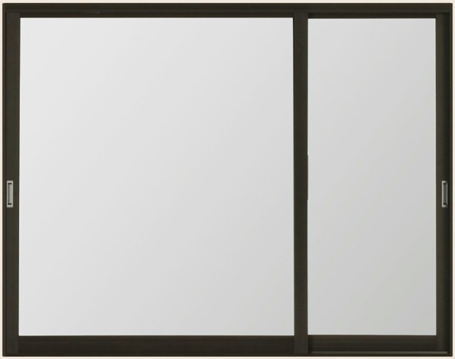 インプラス(ダストバリア) 引違い窓 変則逆勝手2枚建 単板ガラス 型(不透明)4mm W:550～1000mm×H:1001～1300mm