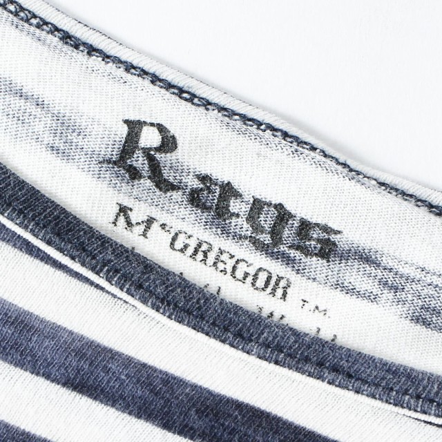 Rags McGREGOR (ラグスマックレガー) 14S/S かすれボーダープリントTシャツ(BORDER PRINT TEE) XS