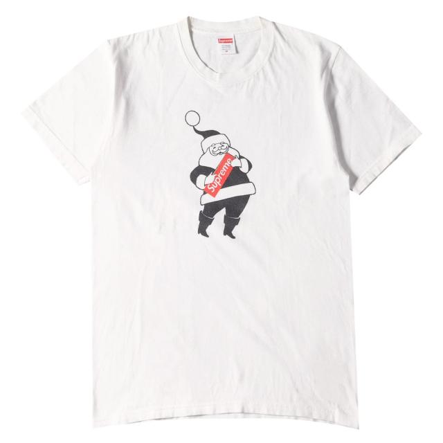 お1人様1点限り Supreme シュプリーム Tシャツ 16aw クリスマスモデル サンタイラスト Tシャツ Santa Tee ホワイト M メンズ K2637 Platamexico Mx