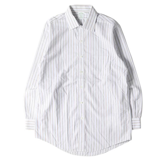 Brooks Brothers ブルックスブラザーズ シャツ ワイドカラー ストライプ スーピマコットンシャツ ホワイト 16 メンズ 中古 K2643の通販はau Pay マーケット ブランド古着のbeegle By Boo Bee 商品ロットナンバー
