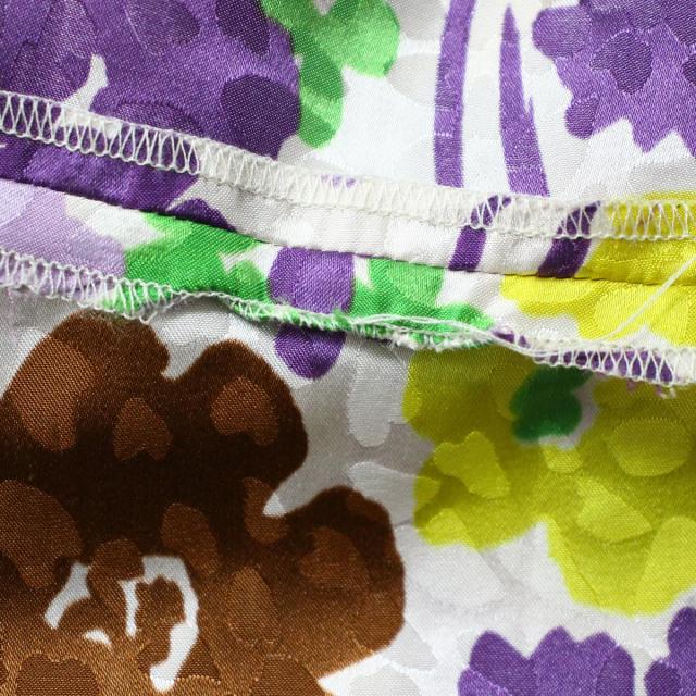 即納特典付き Kate Spade ケイトスペード フラワープリント 花柄 ギャザー ワンピース パープル系 0 レディース K2685 格安即決 Olsonesq Com