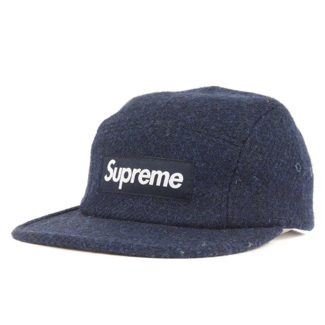 圧倒的高評価 Supreme シュプリーム キャップ 16aw Harris Tweed ツイード キャンプキャップ Featherweight Wool Camp Cap ネイビー メンズ 当店限定 Farmerscentre Com Ng