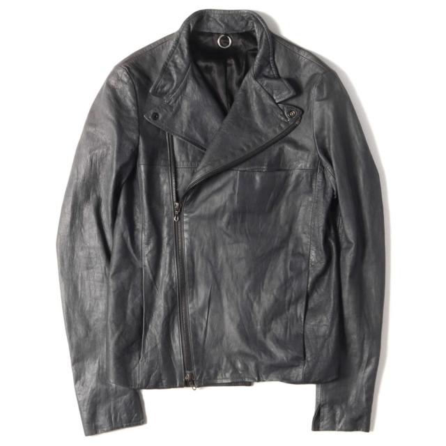 安い購入 Sistere システレ ジャケット ダブル レザー ライダースジャケット チャコール メンズ K24 代引不可 Olsonesq Com