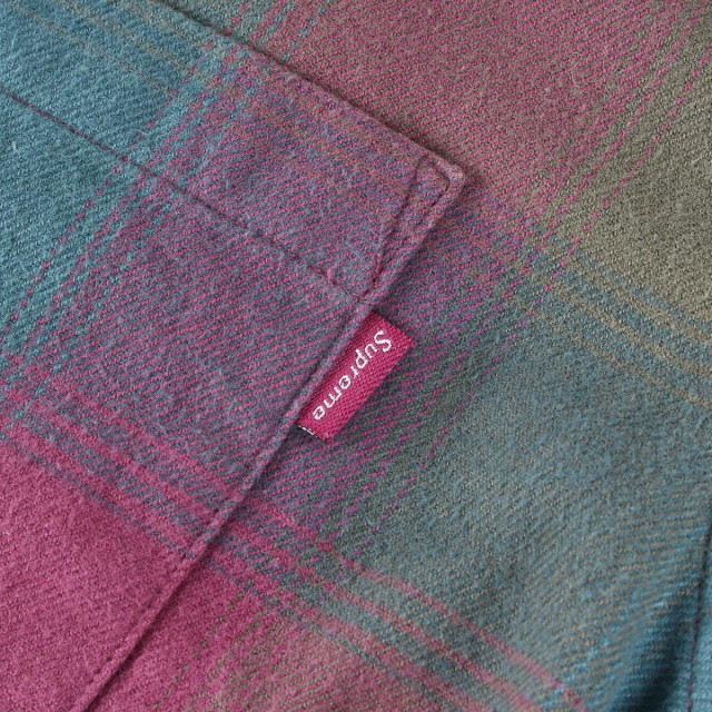 特価新品 Supreme シュプリーム シャツ 18AW シャドウチェック フランネルシャツ Shadow Plaid Flannel Shirt ダークマゼンタ グリーン M 【メンズの通販はau PAY マーケット - ブランド古着のBEEGLE by Boo-Bee|商品ロ 大得価定番