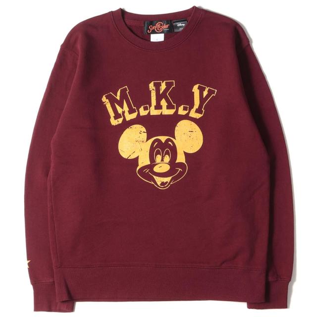 Sunny C Sider サニーシーサイダー スウェット 18ss Disney ミッキーマウス プリント クルーネックスウェット トレーナー バーガンディーの通販はau Pay マーケット ブランド古着のbeegle By Boo Bee 商品ロットナンバー