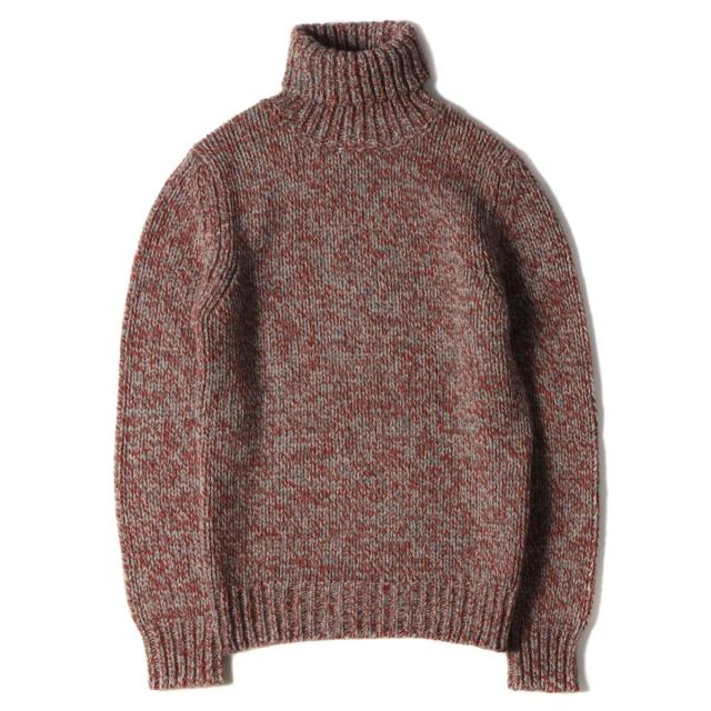 即納特典付き Zanone ザノーネ ニット 19aw メランジヤクウール タートルネックニット イタリア製 レッド グレー 48 メンズ 美品 K29 高知インター店 Bayounyc Com