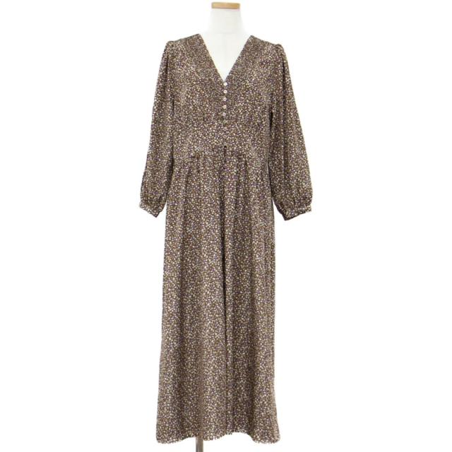 プライスダウン30 Off Spick Span スピックアンドスパン ワンピース ロング 長袖 小花柄 フロレット フラワープリント ブラウン 茶 レディース 美 待望の再入荷 Carlavista Com