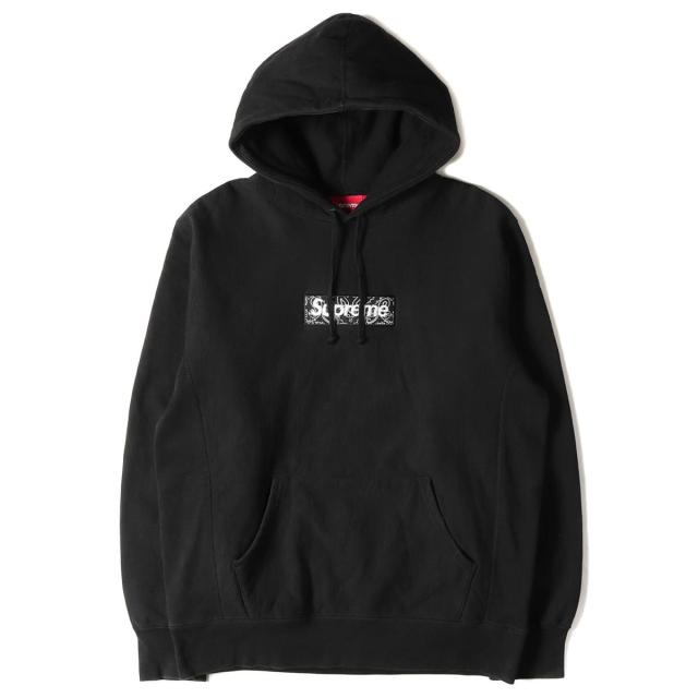 早割クーポン Supreme シュプリーム パーカー バンダナboxロゴパーカー Bandana Box Logo Hooded Sweatshirt 19aw ブラック L メンズ K30 キナル別注 Www Medicinfo Ro