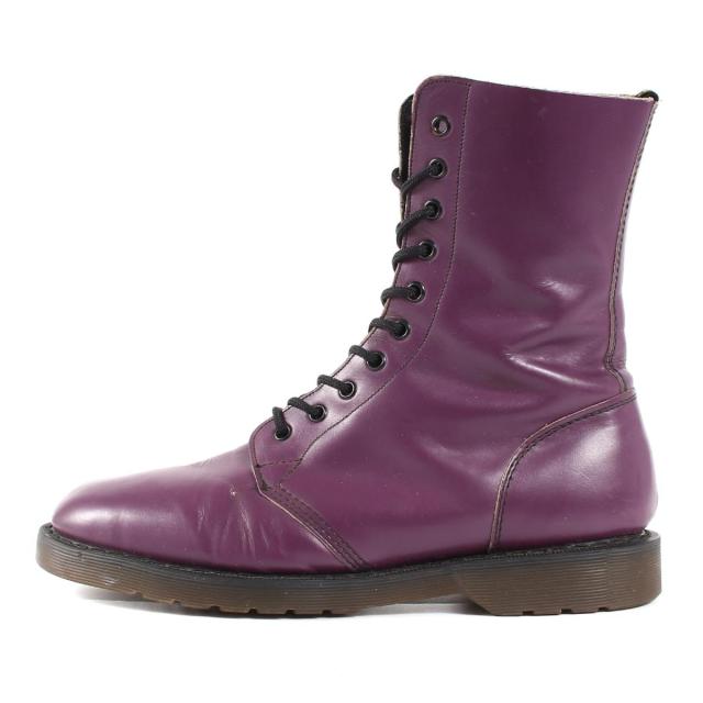 New限定品 Dr Martens ドクターマーチン ブーツ 90s 10ホール レザーブーツ ホワイト社 イングランド製 パープル Uk11 29 5cm メンズ 最新の激安 Olsonesq Com