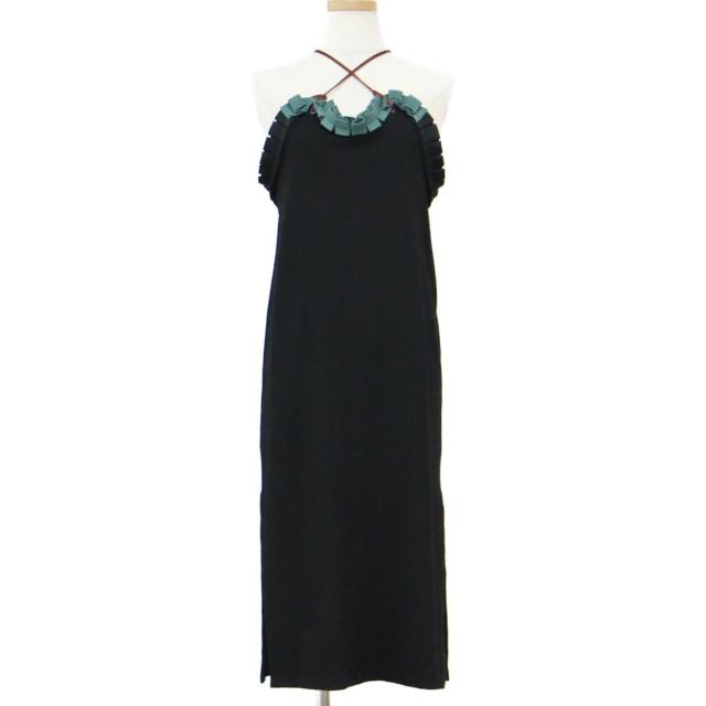 ランキング1位獲得 Toga Pulla トーガ プルラ ワンピース キャミワンピース ミディ丈 ひざ下 ブラック グリーン ブラウン 黒 緑 茶 春 夏 フリル ミラノリブ 人気カラー再販 Arnabmobility Com