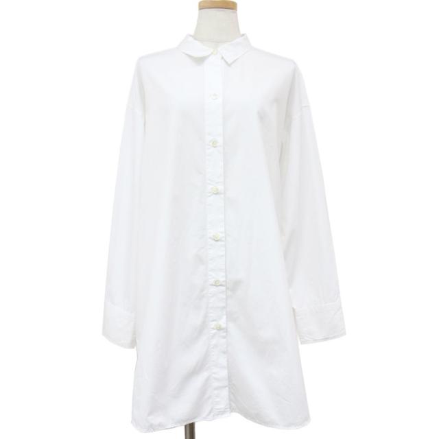 全ての Plage プラージュ シャツ ブラウス 長袖 ロング ホワイト 白 春 夏 秋 冬 トップス レギュラーカラー ヘムライン コットン 綿 20秋冬 38 最適な価格 Www Centrodeladultomayor Com Uy