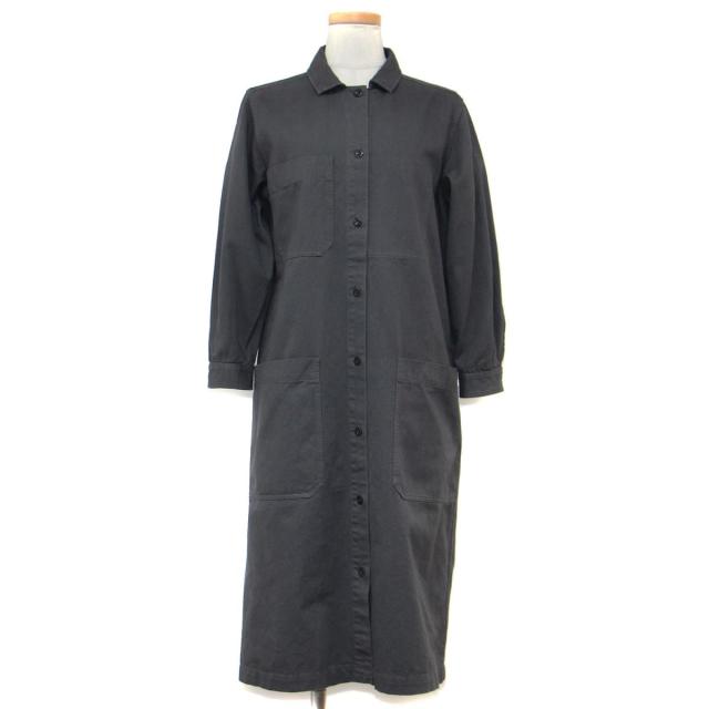 定番人気 Margaret Howell マーガレットハウエル ワンピース 長袖 グレー 灰色 膝丈 ミディ 春 夏 コットン リネン 綿 麻 大人女子 女性 シンプル アウトレット Carlavista Com