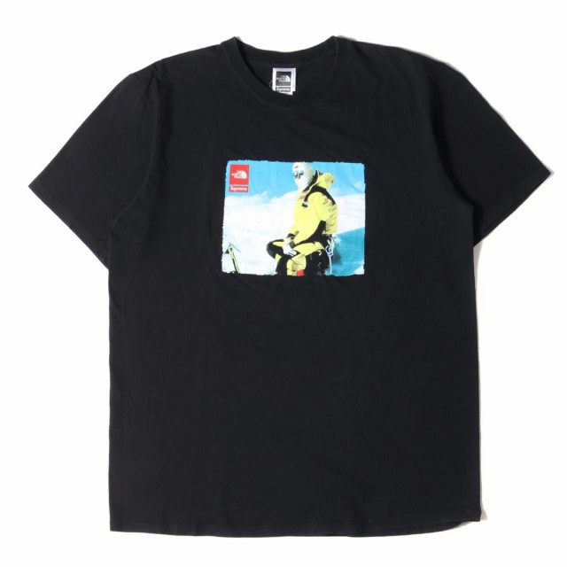 Supreme シュプリーム Tシャツ THE NORTH FACE ノースフェイス フォト プリント クルーネックTシャツ Expedition S/S Tee 18AW ブラック