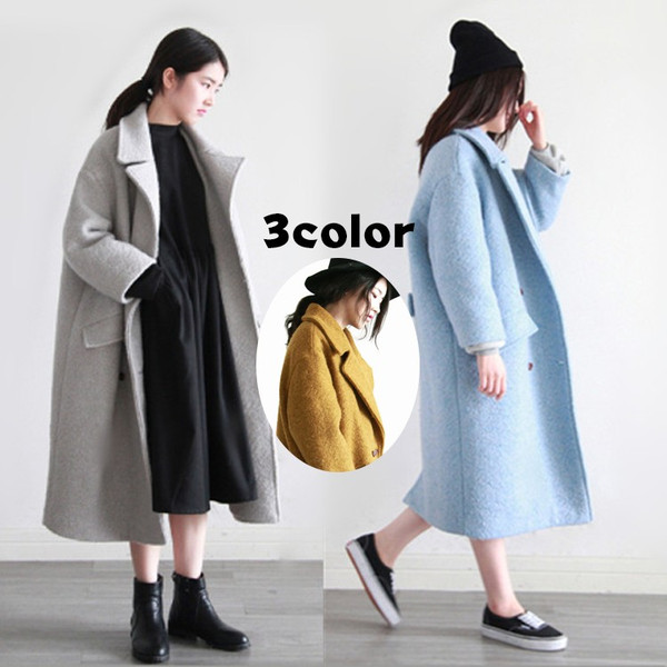 モダンファッションスタイル ロイヤリティフリーオーバー サイズ コート レディース