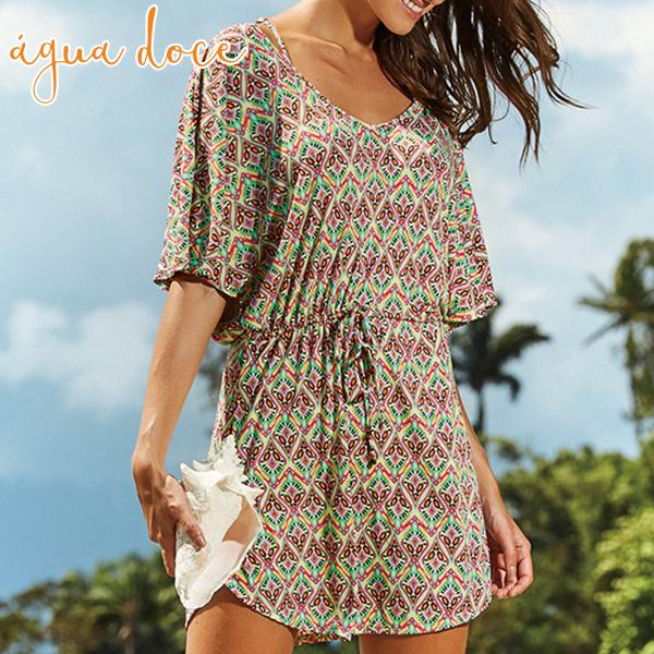 レディース レディース水着 サイズ M L カラー イエロー ビの通販はau Pay マーケット Amigo 商品ロットナンバー 4 ビーチウエア Agua Doce アグアドーセ ブラジリアン水着 ドレス ワンピース スイムドレス ℱレディース