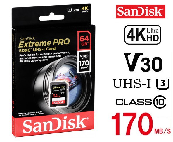 Sdxcカード 64gb サンディスク Extremepro Sdカード Uhs I U3 V30 4k対応 R 170mb S W 90mb S Sandisk Sdsdxxy 064g Gn4in プロ仕様の通販はau Pay マーケット 翼通商株式会社 商品ロットナンバー