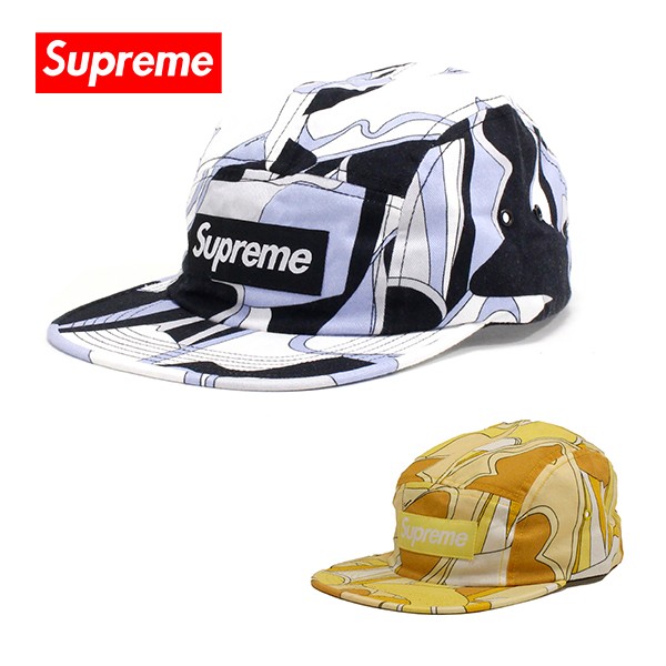 シュプリーム キャップ メンズ レディース Supreme 帽子 ABSTRACT CAMP CAP ブラック イエロー SS16H16 送料無料♪