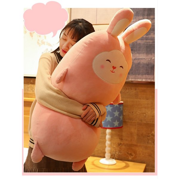 抱き枕 軟体添い寝枕 ウサギ 兎 ぬいぐるみ可愛い動物 癒し系 ふわふわ 寝顔をする ピンク うさぎ 75cmの通販はau Pay マーケット Happy House 商品ロットナンバー