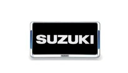 SUZUKI 『2年保証』 XBEE スズキ クロスビー 最も完璧な MN71S 99000-99069-471 LED付ナンバープレートリム フロント用 １枚