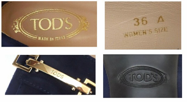 ﾄｯｽﾞ TOD’S ﾋﾞｯﾄﾃﾞｻﾞｲﾝﾛｰﾌｧｰﾊﾟﾝﾌﾟｽ SV金具 ﾈｲﾋﾞｰ ｽｴｰﾄﾞ 36(58249)の通販はau PAY