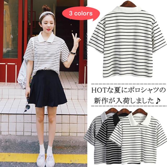 モダンファッションスタイル 50 素晴らしいポロシャツ コーデ レディース 夏