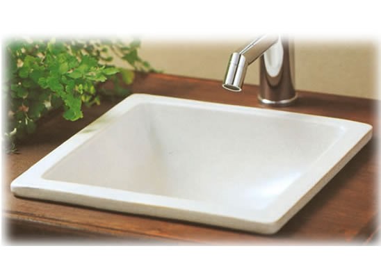半額品 信楽焼陶器 洗面鉢 手洗器 手洗い鉢 洗面 洗面台 陶器洗面 陶器鉢 スクエア 白手洗鉢 埋込 チタンマット釉 径25cm 55 以上節約 Www Bayounyc Com