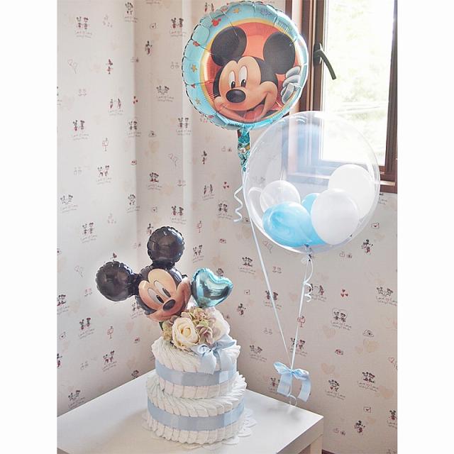 最安 ２ステップおむつケーキ ミッキーマウス ミニーマウス2b 出産祝いギフト ベビーギフト 贈り物 お祝い 祝電 女の子用 男の子用 パンパー 早割クーポン Olsonesq Com