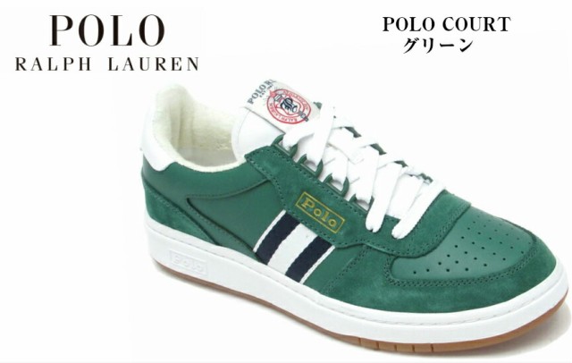 人気特価激安 Polo Ralph Lauren ポロラルフローレン Rd02 Polo Court ポロコート レザーカジュアルコートスニーカー メンズ Poloらしいリボンテープ Www Cdsdp Org