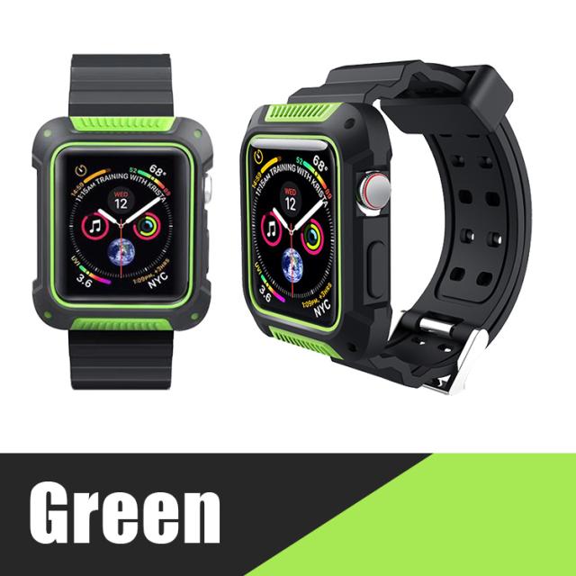 アップルウォッチ バンド 一体型 ケース ベルト Apple Watch Series5