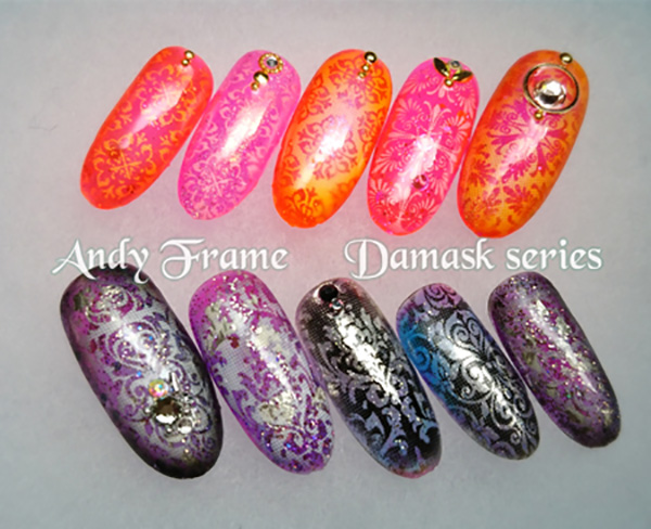 ネイルシート Andy Frame Mini アンディ フレーム ミニ ダマスクn3の通販はau Wowma ワウマ ネイル ワールド 商品ロットナンバー