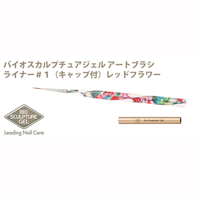 最安値に挑戦 ネイルブラシ バイオスカルプチュアジェル ライナー 1 キャップ付 レッドフラワー 売り尽くし価格 Design Tours Com