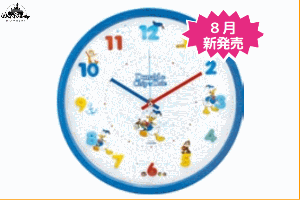 【ディズニーキャラクター】アイコンウォールクロック【ドナルドとチップとデール】【ドナルドダッグ】【チップとデール】【掛時計】【・|au Wowma!(ワウマ)