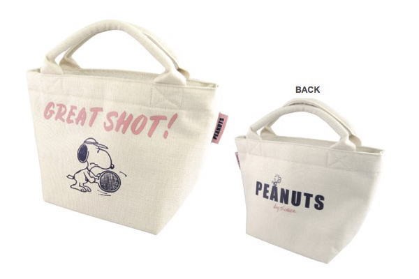 スヌーピー Snoopy ランチバッグ Tenns ピーナッツ お弁当いれ バッグ ふくろ 鞄 袋 ランチバッ