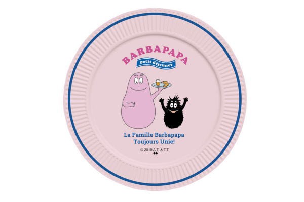 直営ストア バーバパパ Barbapapa メラミンプレート ピンク Market 皿 贈り 離乳食 食器 プレート お皿