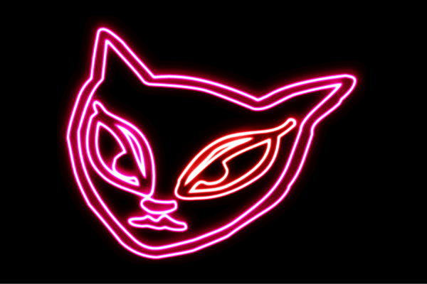 高級ブランド 【ネオン】ネコフェイス【ネコ】【ねこ】【猫 