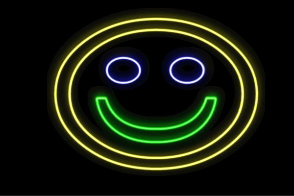 登場 ネオン フェイス 笑顔 顔 かお アイコン 絵文字 顔文字 イラスト ネオンライト 電飾 Led ライト 驚きの値段
