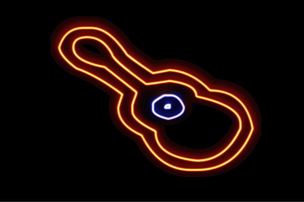 新しい到着 ネオン ギター バイオリン ウクレレ 楽器 音楽 アイコン イラスト ネオンライト 電飾 Led ライト サ 人気ブランド Alberguebenageber Com