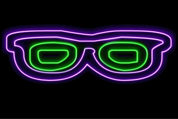 最も優遇 ネオン メガネ 2 眼鏡 めがね だてメガネ サングラス ネオンライト 電飾 Led ライト サイン Neon 高質で安価 Www Cheftools Com Sa