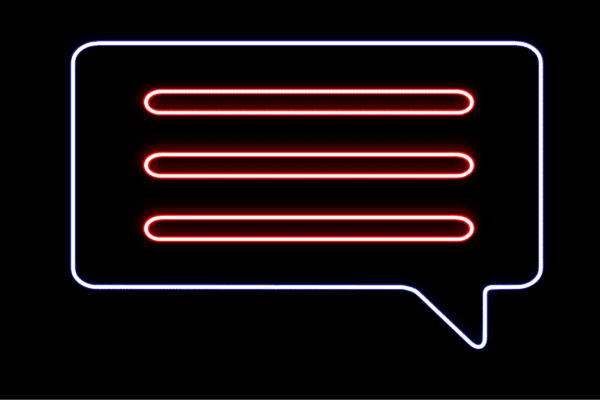 偉大な ネオン ふきだし 8 吹き出し マーク せりふ セリフ イラスト アイコン ネオンライト 電飾 Led ライト 信頼 Olsonesq Com