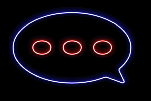 新商品 ネオン ふきだし 9 吹き出し マーク せりふ セリフ イラスト アイコン ネオンライト 電飾 Led ライト 値下げ