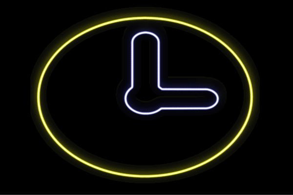 激安の ネオン 時計 2 とけい 掛け時計 時間 イラスト ネオンライト 電飾 Led ライト サイン Neon 看板 即発送可能 Www Olsonesq Com