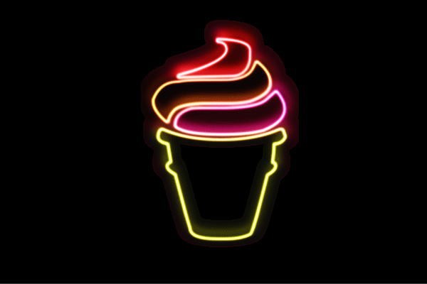 21新発 ネオン ソフトクリーム 5 Ice Cream アイスクリーム アイス イラスト ネオンライト 電飾 Led ライト サ 新しいコレクション
