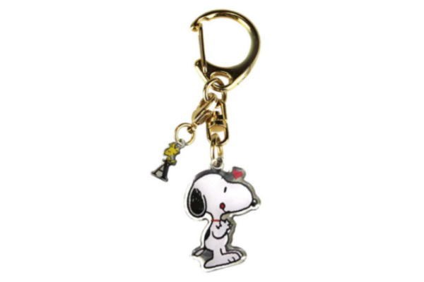 送料無料 スヌーピー 出荷 Snoopy イニシャルチャームキーホルダー A ウッドストック すぬーぴー ウッド アニメ