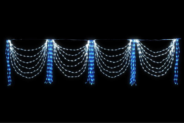 爆売り あす楽対応 最終価格 Led イルミネーション Led ビッグカーテンライト ドレープ 装飾 しだれ ブルー ホワイト 在庫限りセール Speufpel Com
