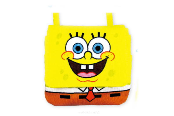 スポンジ ボブ ダイカットマルチポケット Spongebob アニメ カバン オーバーのアイテム取扱 バッグ キャラクター ショル