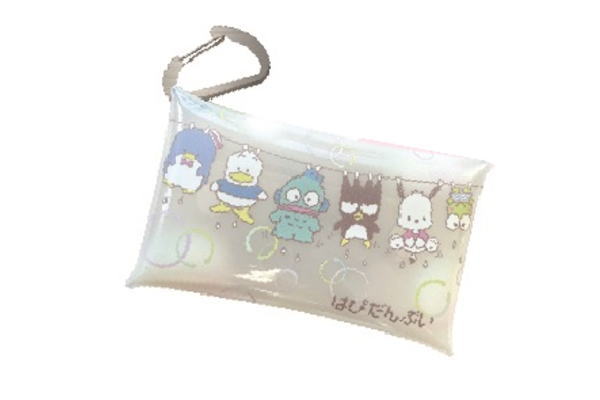 サンリオキャラクター クリアマルチケース S 洗濯 はぴだんぶい ポチャッコ タキシードサム けろっぴ バツ丸