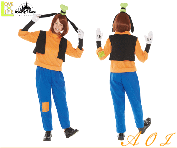 21年春夏再入荷 レディース ディズニーキャラクター グーフィー Goofy コスチューム 衣装 イベント 仮装 ディズニー かわいい 即発送可能 Autoecolemarc Fr